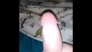 Chubby guy masturbating solo