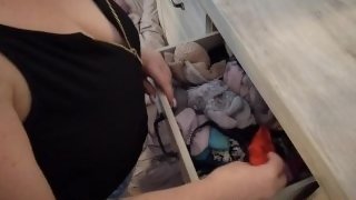 Stepmom Helps Stepson Pick A Gift For His Girlfriend With A Panty Try On