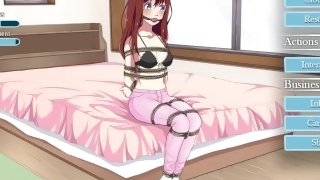 Bonds [ BDSM Hentai game ] Ep.1 two girls tying up a cute classmate with shibari ropes to tickle her