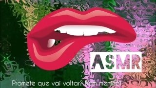 Estou engolindo tudooo, Promete que vai voltar? bom menino! ASMR (Gemidos)