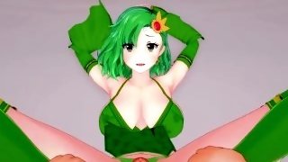 Rydia from Final Fantasy Gives You A Footjob Hentai POV