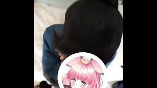 💓中出し垂れてくるのを観察(ラ●ライブ_葉月　恋ちゃん)