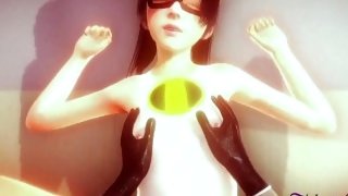 Incredibles Hentai 3D - Violet enjoy with her friend Extension version