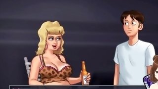 Summertime saga FHD #48 - Fucking my mother in law outdoors - Jazziuu - Gameplay