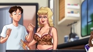 Summertime saga FHD #47 - Fucking my mother in law and i cum inside - Jazziuu - Gameplay