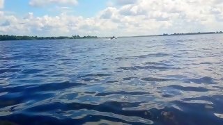 STEPSISTER SWALLOWS STEPBROTHER'S CUM ON THE LAKE IN FULL VIEW OF FISHERMEN. SLOPPY BLOWJOB - PLAYSKITTY