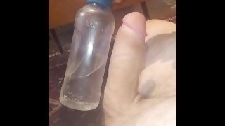 COMPARING MY COCK TO A 0.8 L bottle