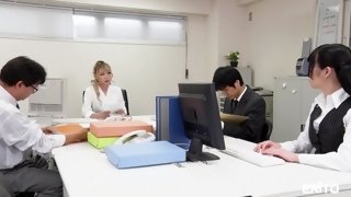 Asian Mommy Manager Trains The New Girl