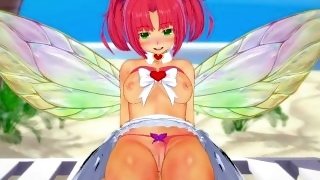 HuniePop Kyu Sugardust plays with her pussy