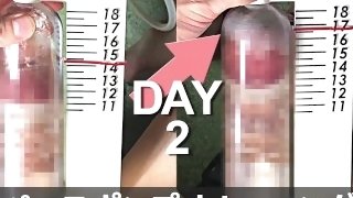 【100日後にチンコ大きくなる僕 Day2】I will have a bigger cock in 100 days. Penis pump training. 【SEASON 1】