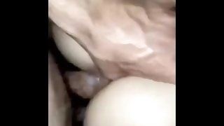 Tiny white girl take huge cock and finger in ass