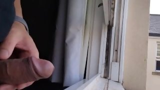 Pee out of the 3rd floor window