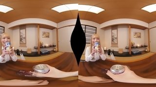 Busty asian cutie VR sex clip