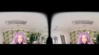 VR Conk Genshin Impact Keqing A sexy Teen Cosplay Parody with Lulu Chu In VR Porn