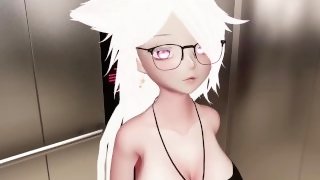 Horny Stepsister And You Get Stuck In An Elevator Then You Cum In Her Pussy - VRchat erp - Preview