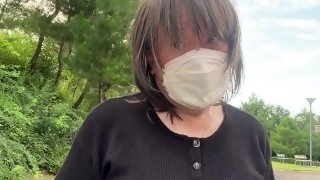 出した精子をローション代わりにする変態女装