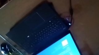 I cum my stepsister computer after she went for running