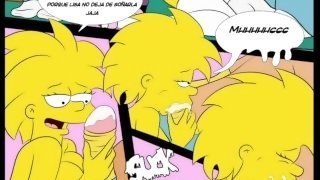 CUMSHOT ON STEPSISTER FOR A NEW CELL PHONE " THE SIMPSONS OLD HABITS " EP. 2