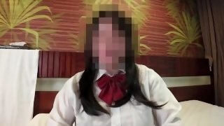 「Lカップ」爆乳彼女に制服っぽいコスプレさせてホテルに連れ込むいい大人のカップル　ハルマヤカップル