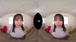 Asian floozy heart-stopping VR clip