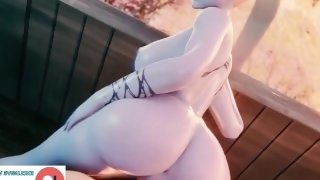 Widowmaker Overwatch fucking hard on the balcony  Hottest Overwatch animation 4k 60fps7