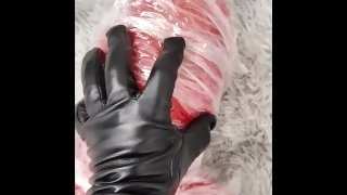 NANA Zentai and plastic 3 layers mummy bondage