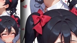 Nico Yazawa moans from multiple orgasms