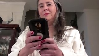 Aunt Judy's - Your Mature Hairy StepAunt Grace Catches You Watching Porn (POV)