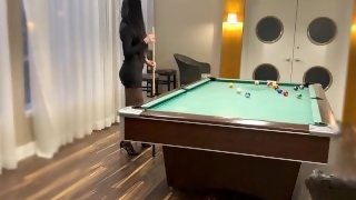 Random Guy from the billiards room fucks me and fills my pussy with his cum