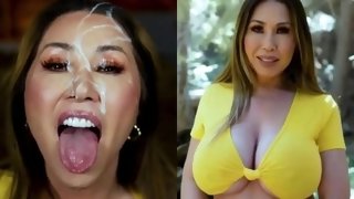 Be Careful Hikers - MILF gets Facial Cumshot on her cute face