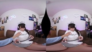 Beautiful Japanese teen VR wonderful porn scene