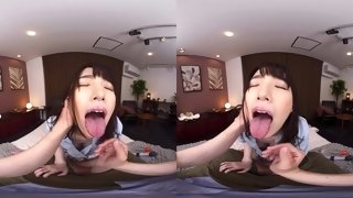 Asian floozy VR mind-blowing xxx video