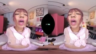 Asian spinner hot VR porn video