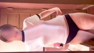 【サンプル】体操服ブルマの日本人女子を拘束しておもちゃ攻め・フェラ・おしっこ・セックス(Japanese/real amateu