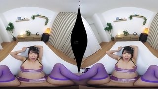 Japanese lustful teen crazy VR video