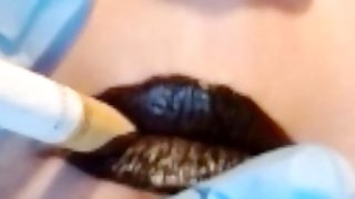 LONG Latex smoke Tribute Video Ruined lipstick at the end