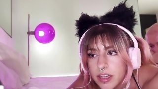 Cute Gamer Girl Loves Getting Anal Plugged and Fucked in Doggystyle