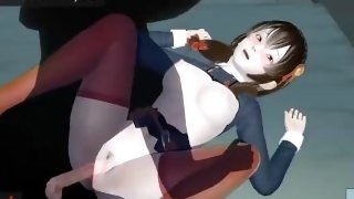 Uncensored Hentai anime Konosuba Yunyun big tits