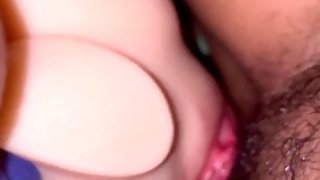 First video ..watch me tease my hairy pussy on this doll