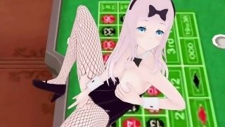 Chika Fujiwara and I have intense sex in the casino. - Kaguya-sama Love Is War Hentai