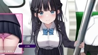 【時間停止電車～時を止めて痴○し放題⁉～ 実況(体験版)】巨乳J●おさわりSLGエロゲ―。(部分アニメーション