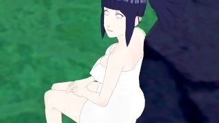 Hinata Hyuga and I have intense sex in a hot spring. - Naruto Hentai