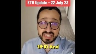 Ethereum price update 22 July 2023 with stepsister