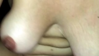 Watch my big fat Latina mommy tits bounce as I squirt for that hard cock