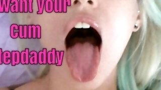 Let me swallow your cum Stepdaddy