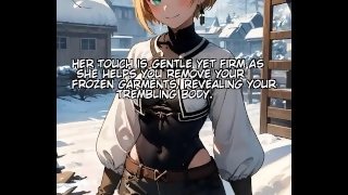 Hentai Captions - Sara Warming You up with her Body Will Leave You Begging for More!