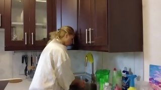 Stuck stepmom gets a good anal pounding