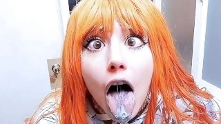 ⋆˚✿˖°ᰔᩚ🧚🏻‍♀️🦷 Redhead brushes her teeth 🧡🪥˚ ༘ ೀ⋆｡˚