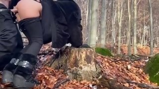 Public Sex Interrupted by a Group of Hikers