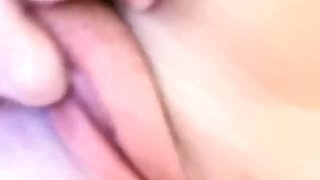 Tiny, shaved pussy orgasm with schoolgirl, found this on my step-sisters phone, must see!